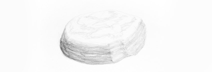 how to draw a realistic rock