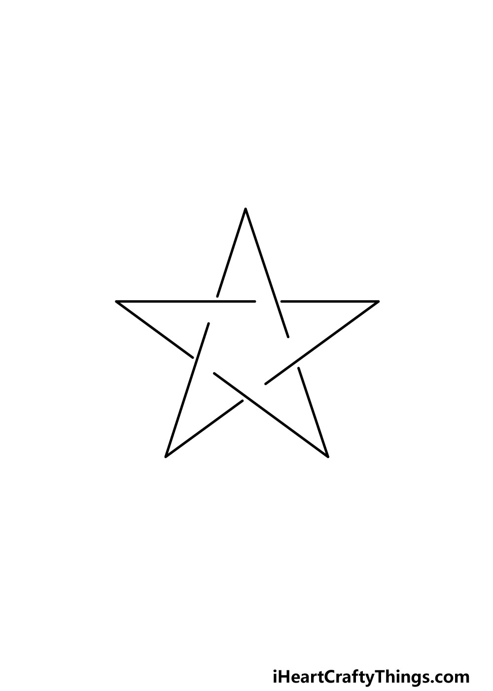 draw a pentagram step 1