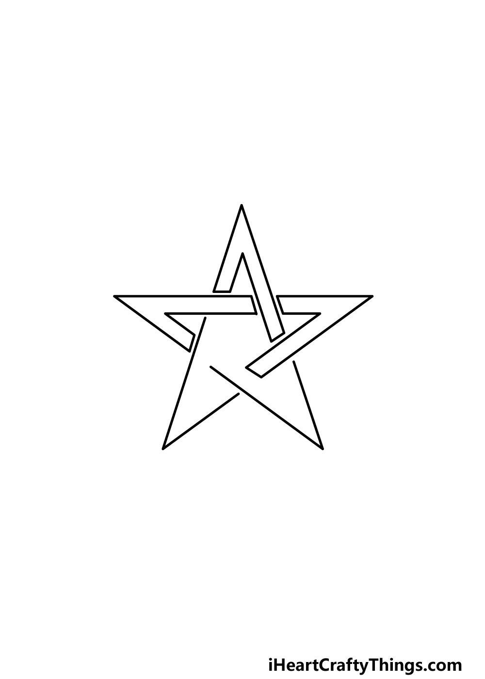 draw pentagram step 4