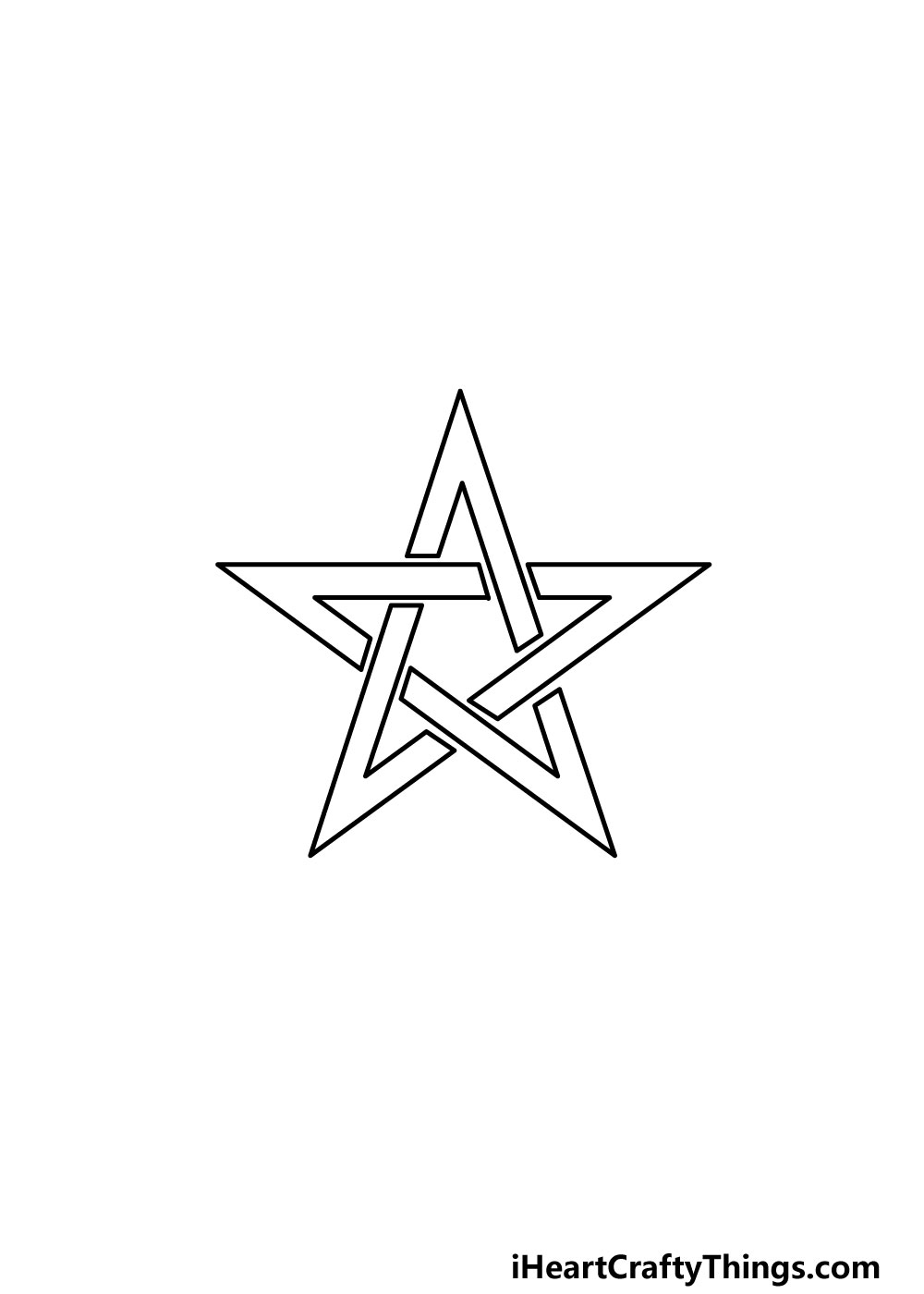draw pentagram step 6