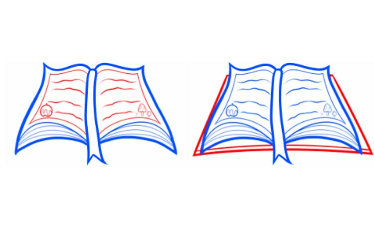 how to draw a book