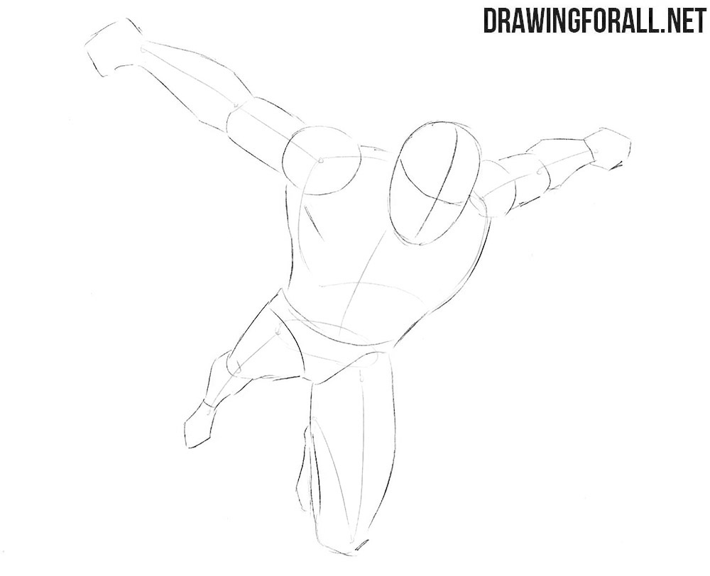 Learn how to draw Nightwing step by step