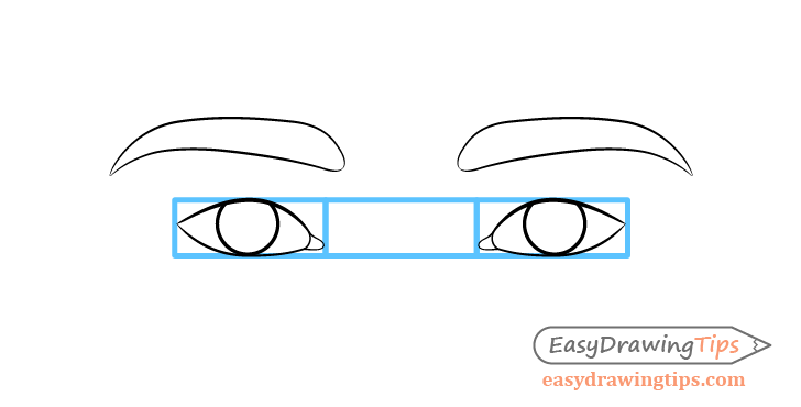 Eye spacing when drawing