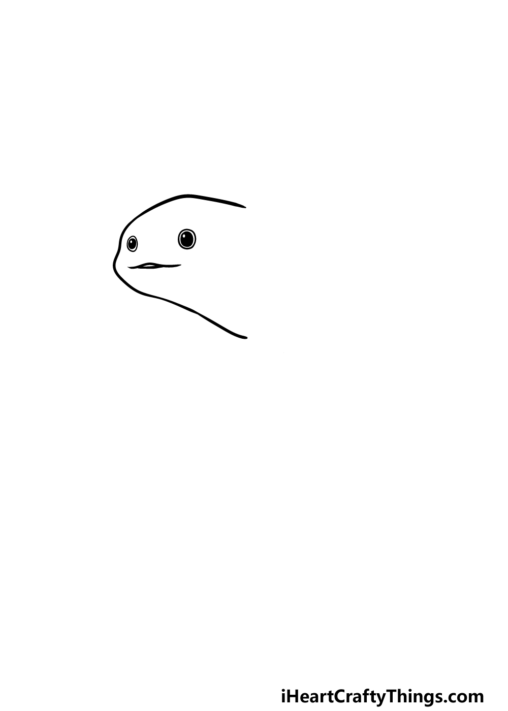 Drawing Axolotl step 1
