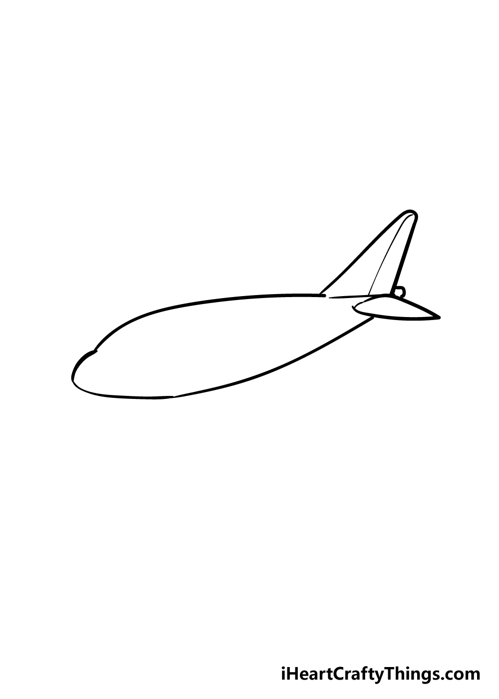 airplane drawing step 2