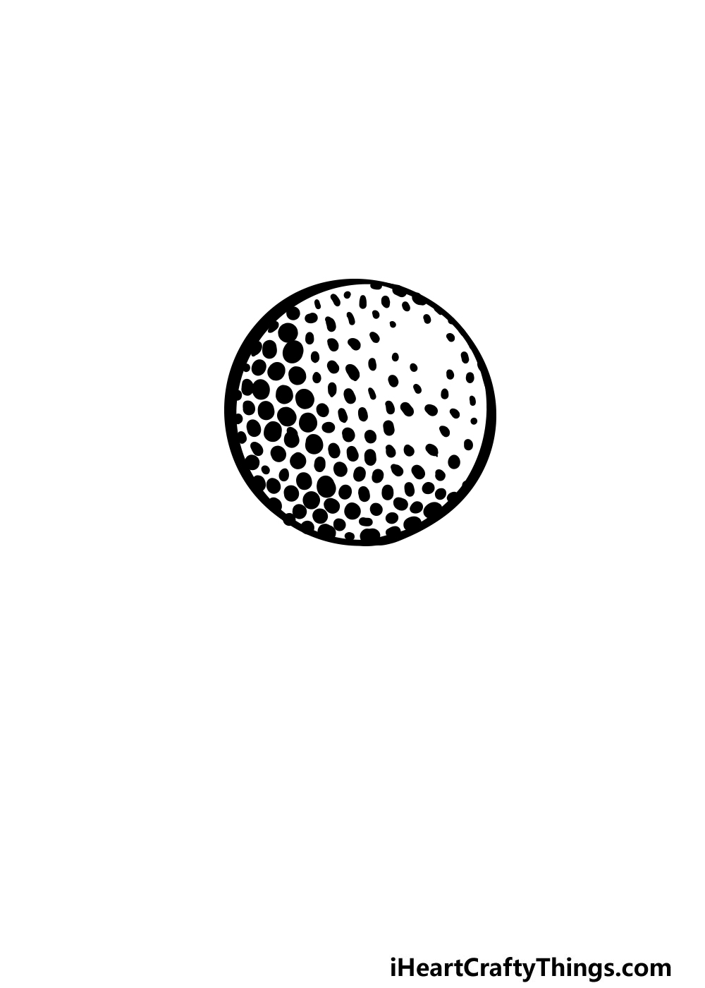 draw a golf ball step 4