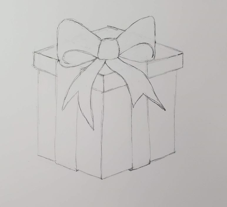 How-To-Draw-A-Present-Bow