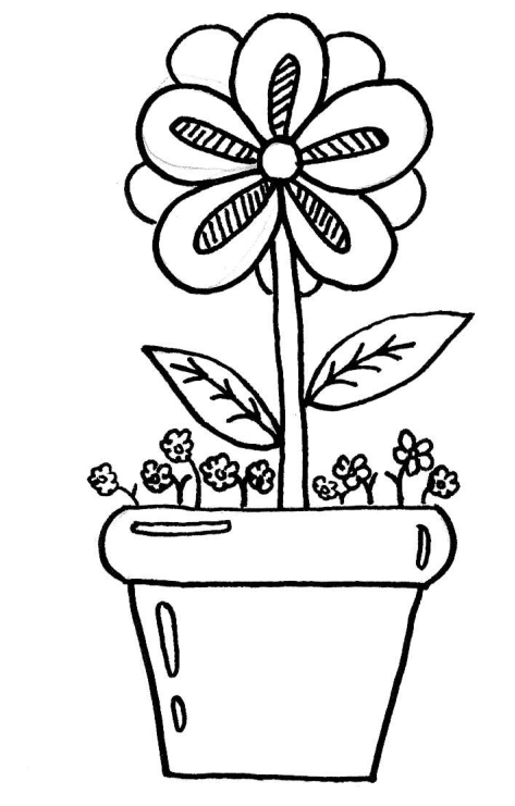 Step 10: Detail the flower pot and the leaf