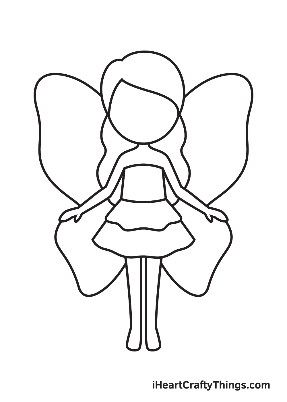 Drawing fairy - Step 7