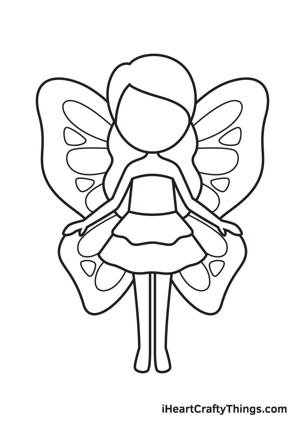 Drawing fairy - Step 8