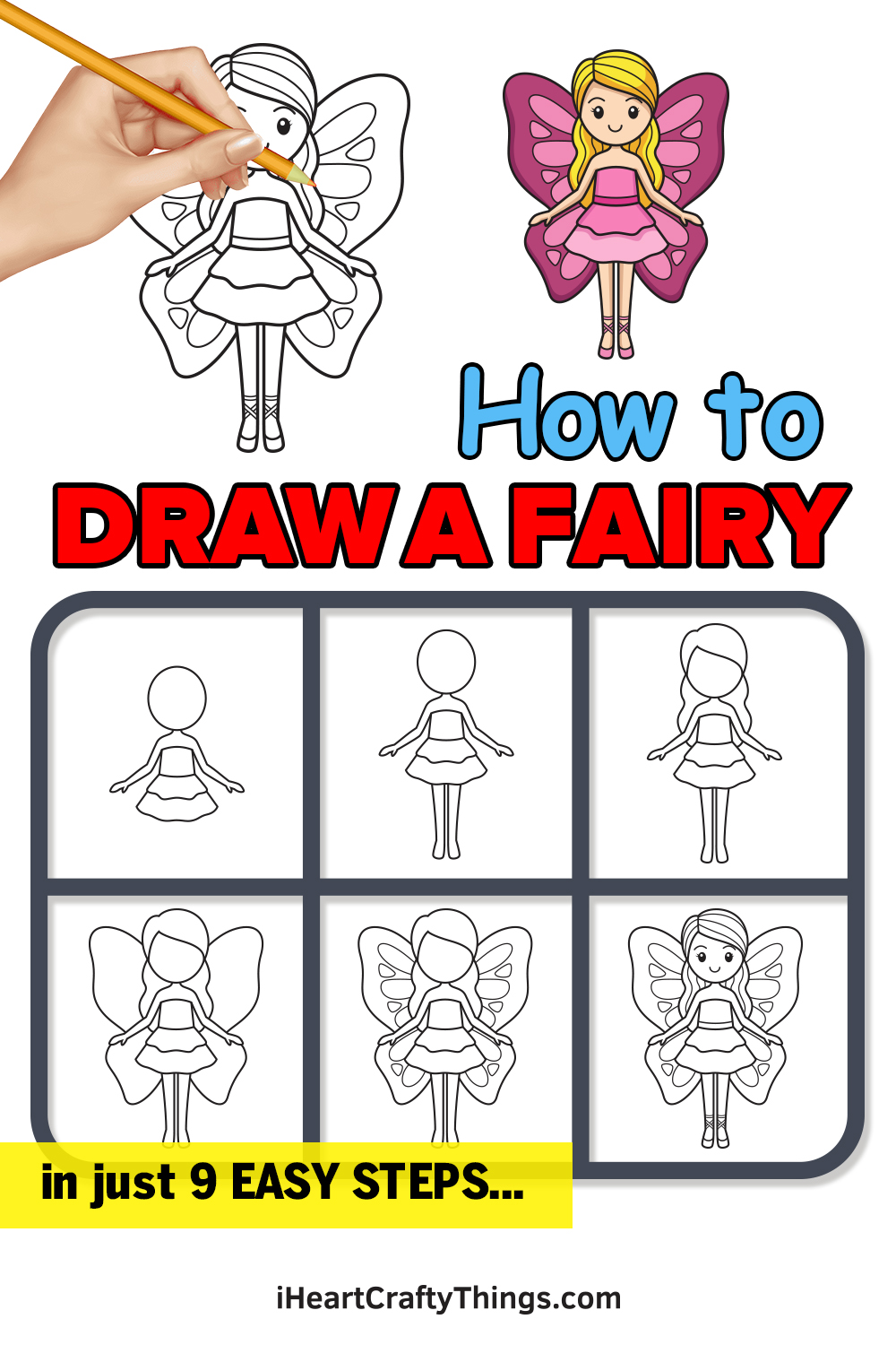 How to draw a fairy in 9 easy steps