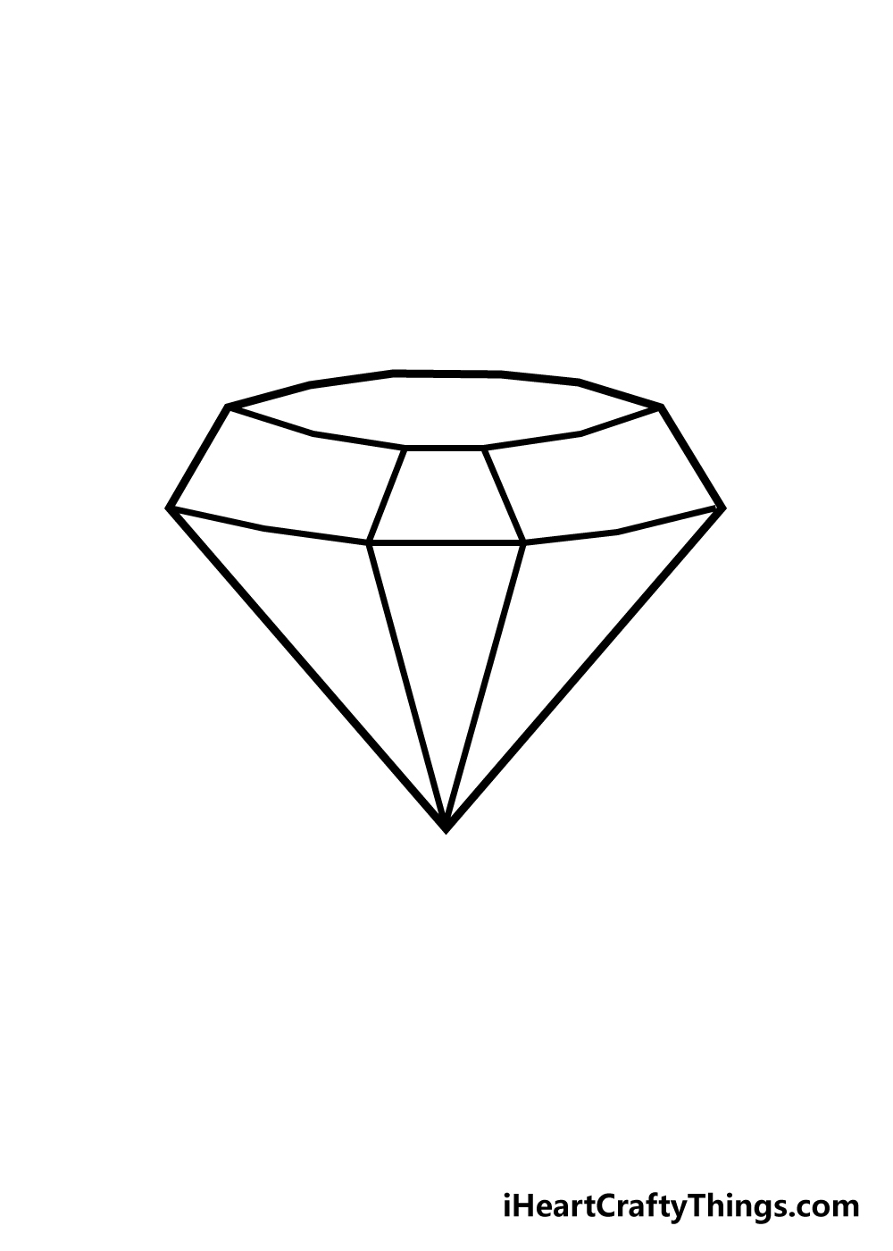 draw diamond step 4