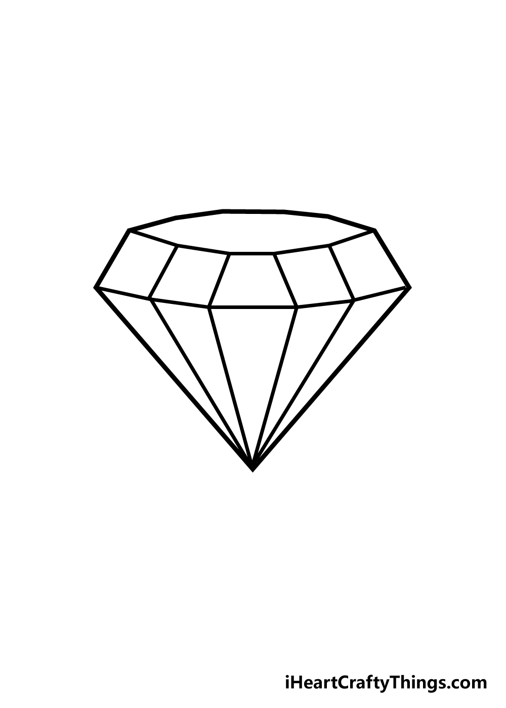 draw diamond step 5