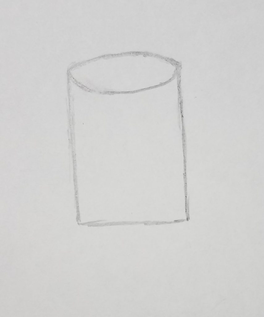 How to draw a 2 . cylinder mistake