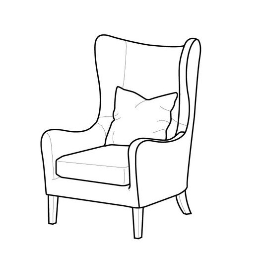 how to draw a side view of the couch