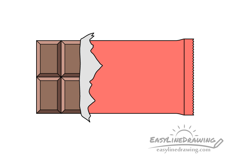 Drawing chocolate bar