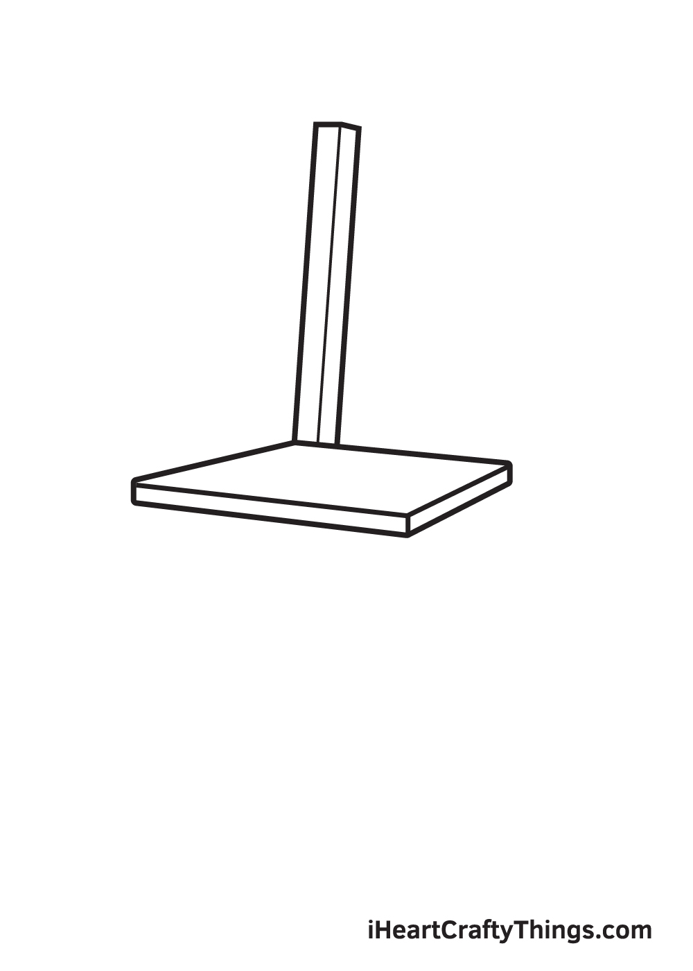 Drawing a chair - Step 2