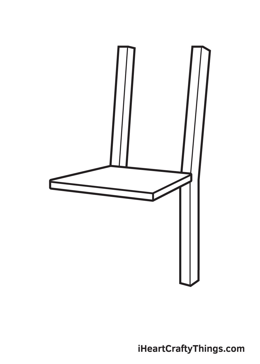 Drawing a chair - Step 3