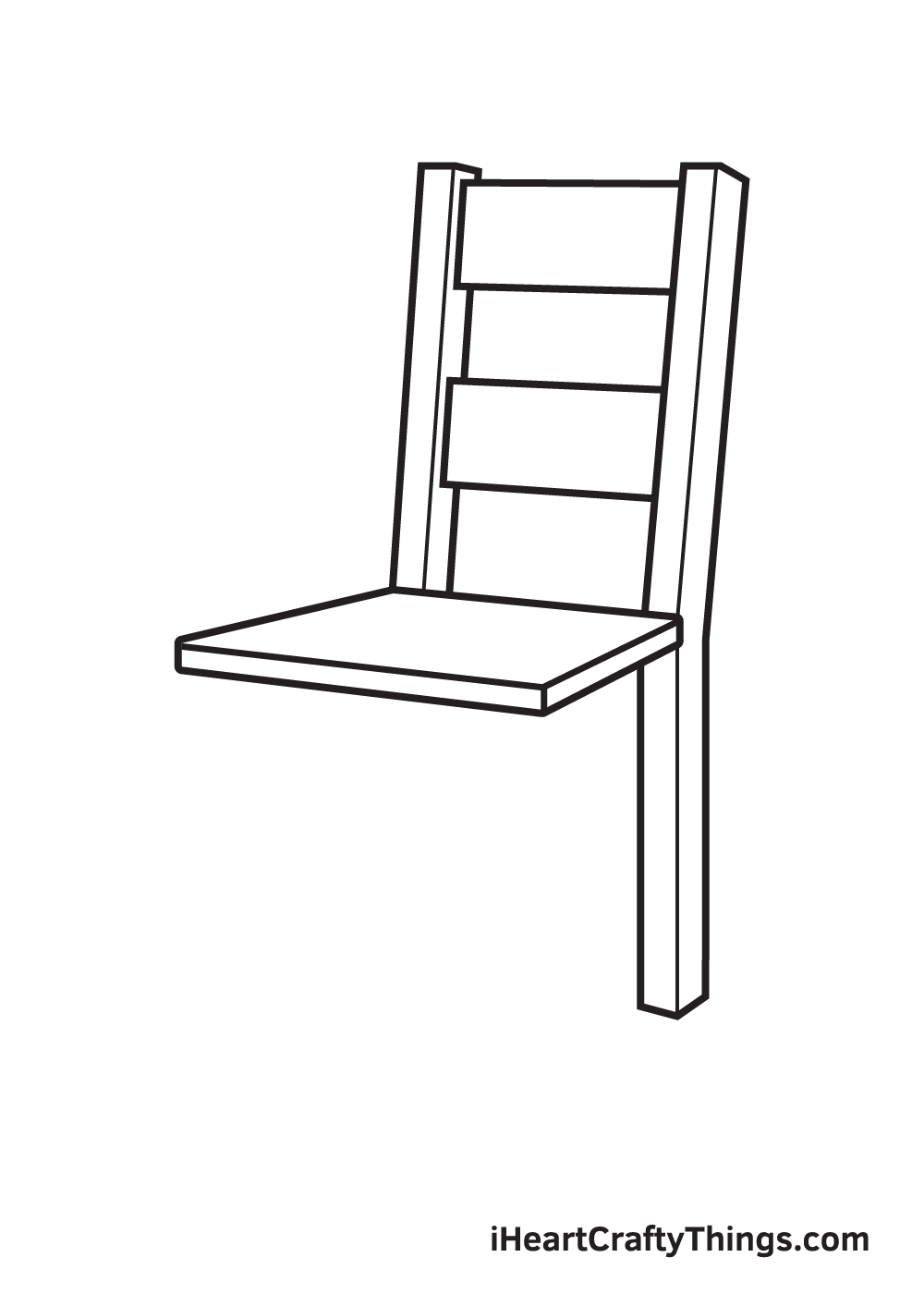 Drawing a chair - Step 5
