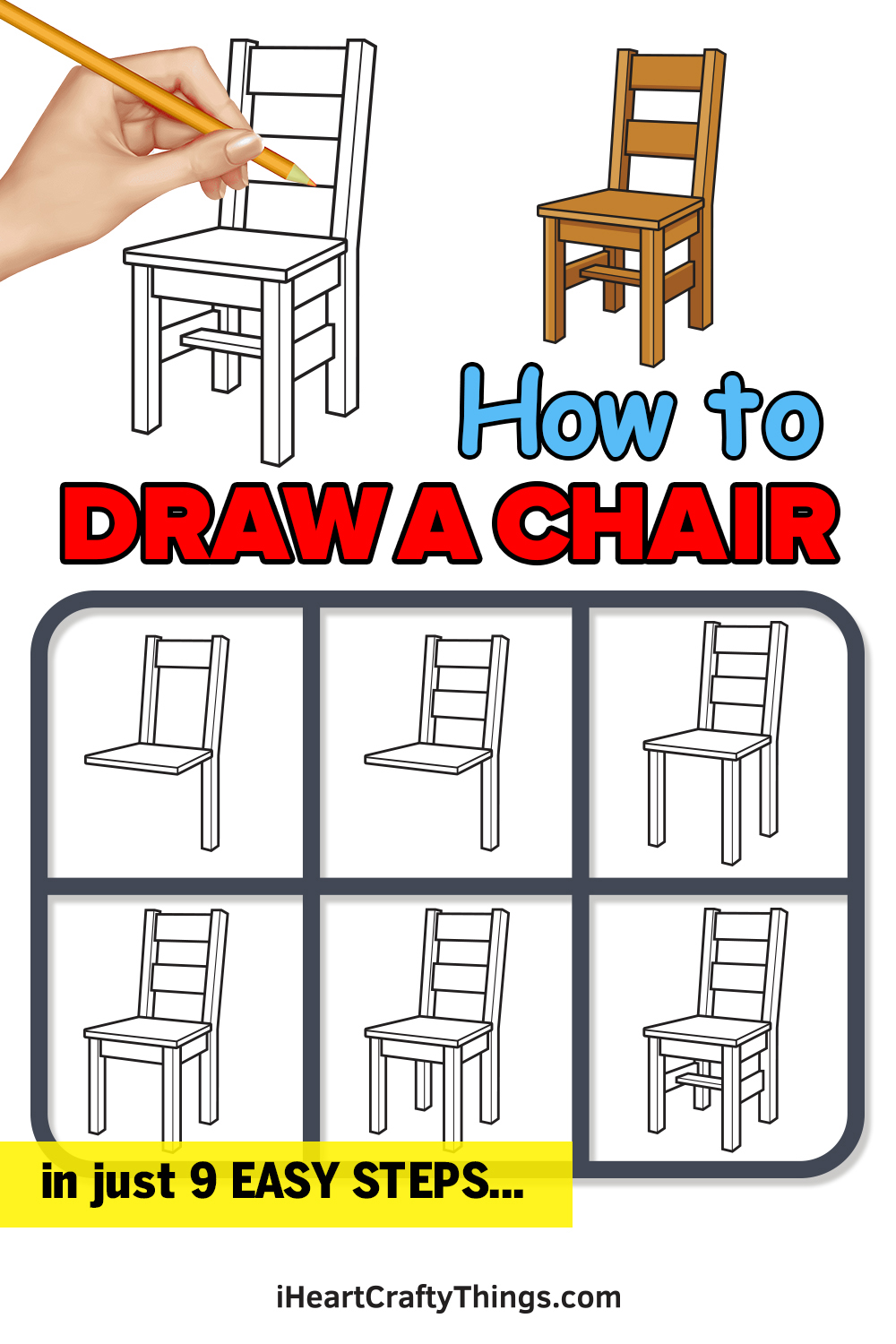 How to draw a chair in 9 easy steps