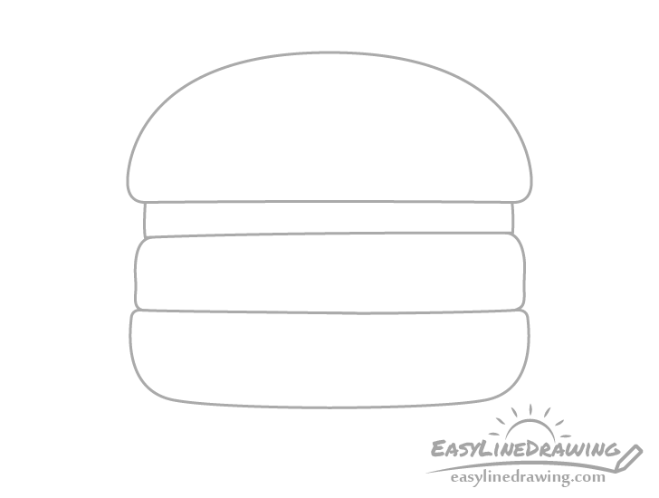 Burger sketch drawing