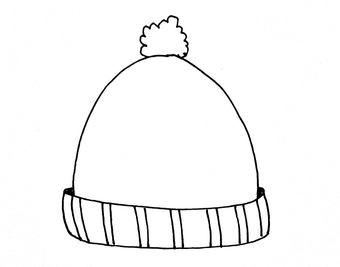 How to Draw a Beanie Step 6