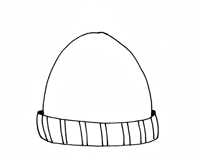 How to Draw a Beanie Step 5