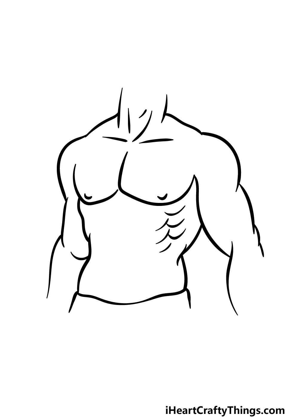 draw abs step 4