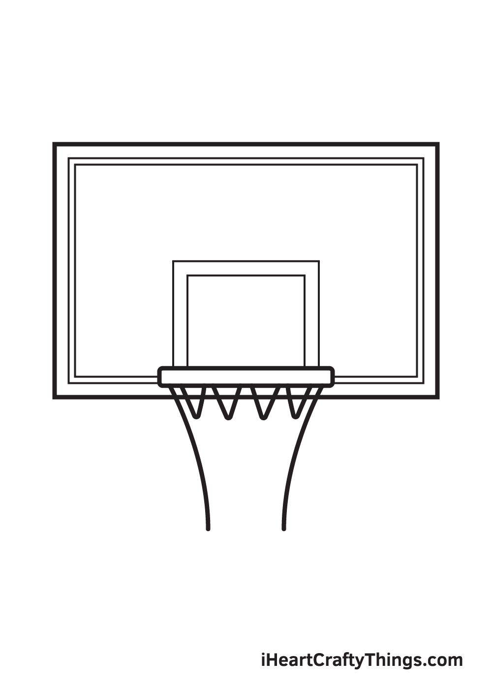 draw basketball hoop step 7