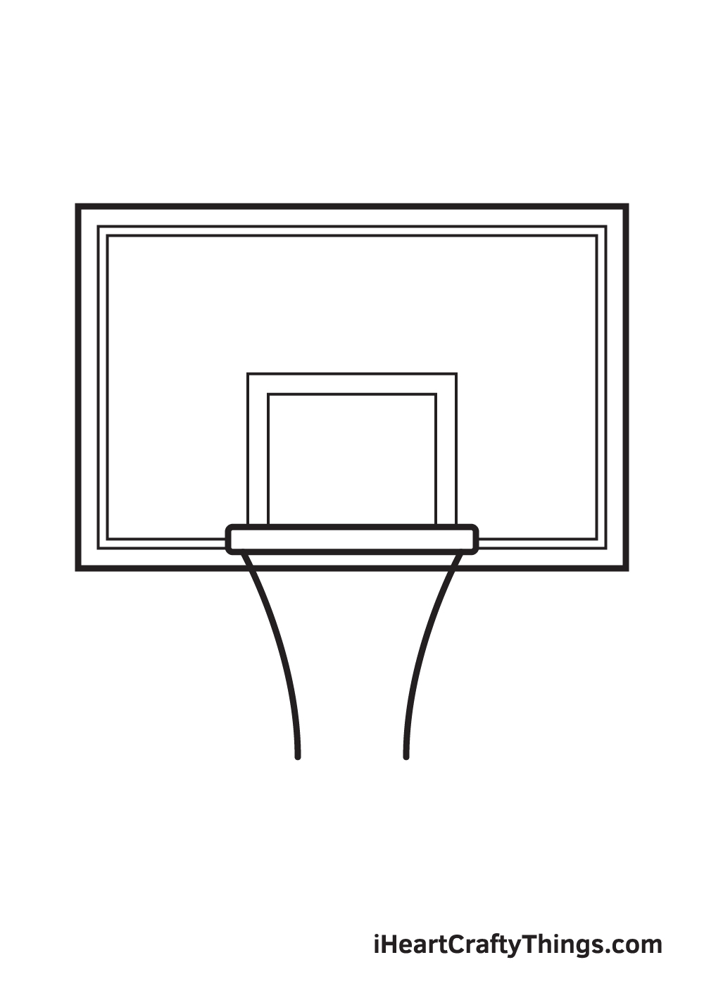 draw basketball hoop step 6