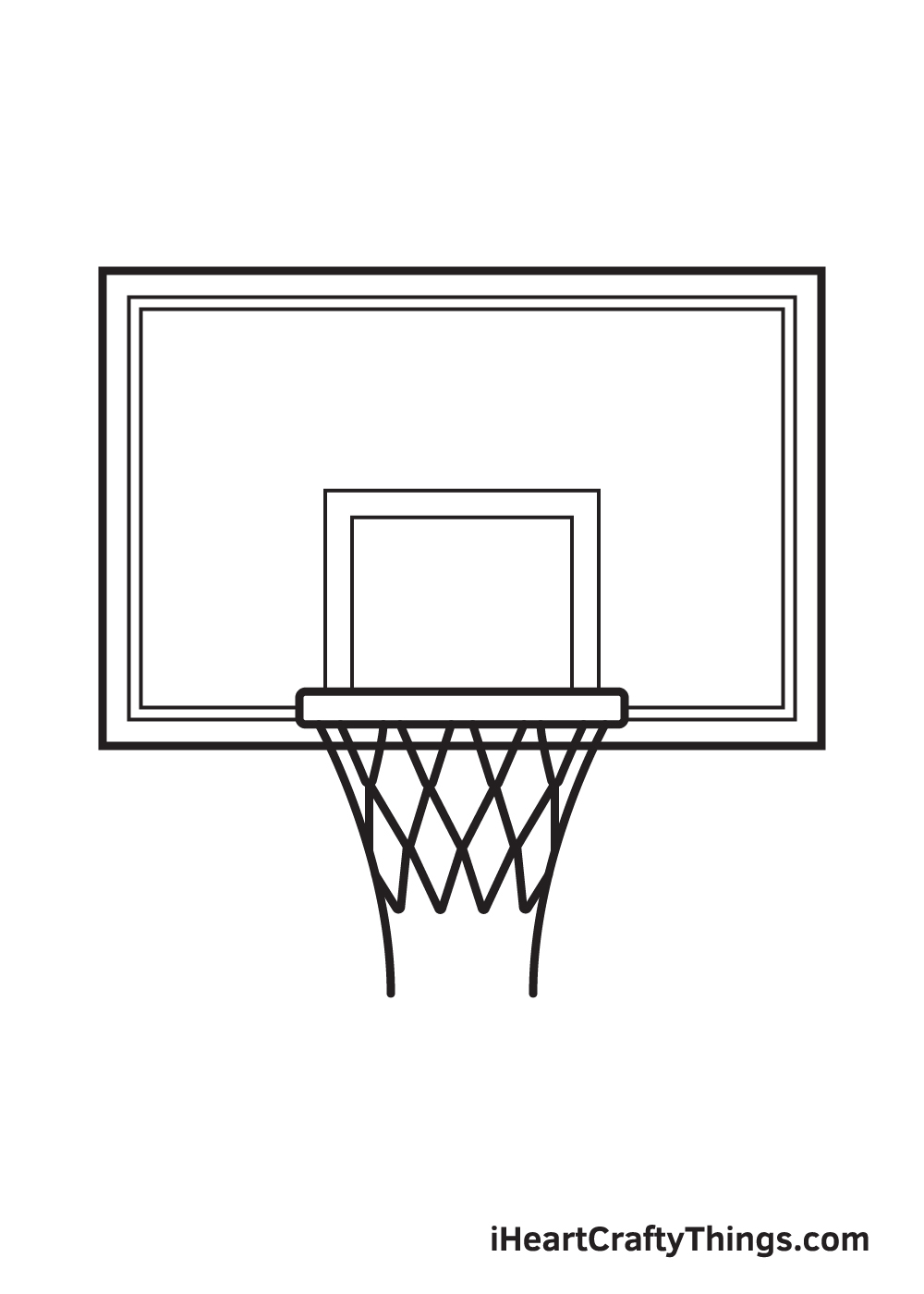 draw basketball hoop step 8
