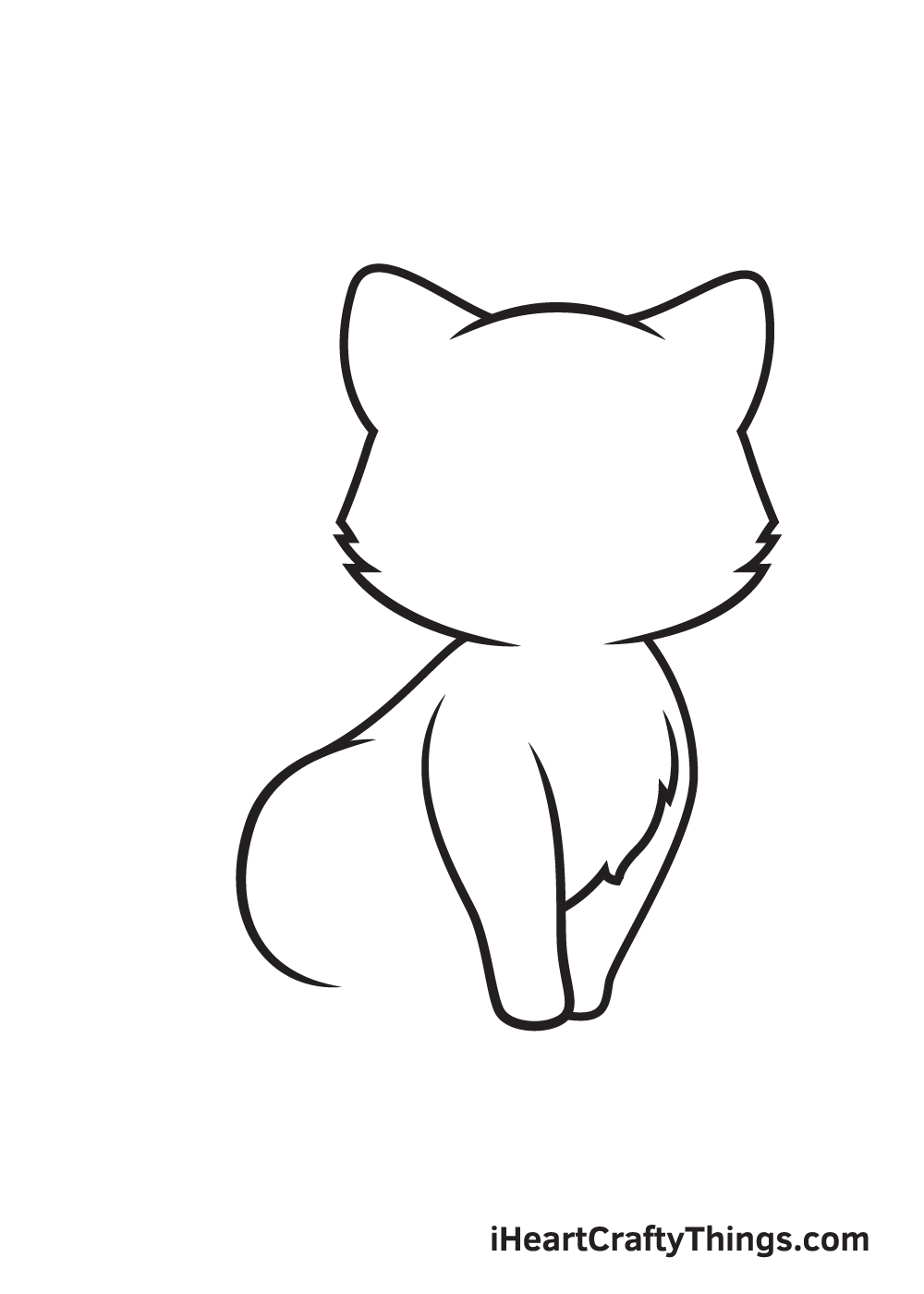 Drawing a kitten - Step 4