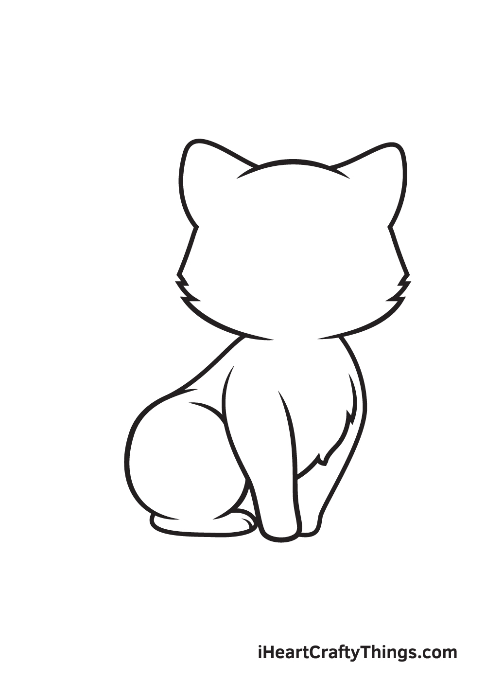 Drawing a kitten - Step 5