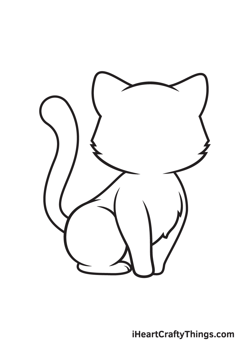 Drawing a kitten - Step 6