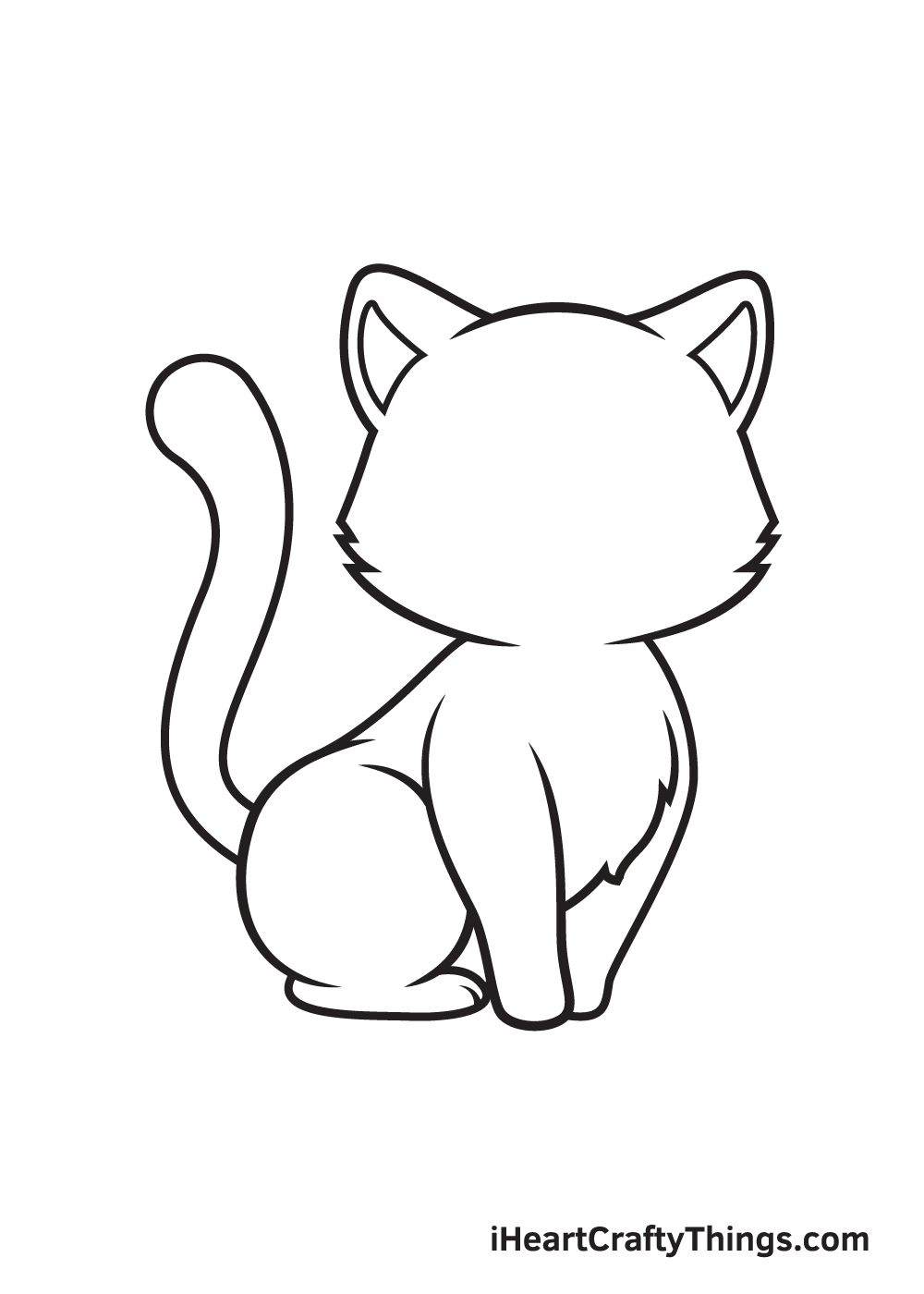 Drawing a kitten - Step 7