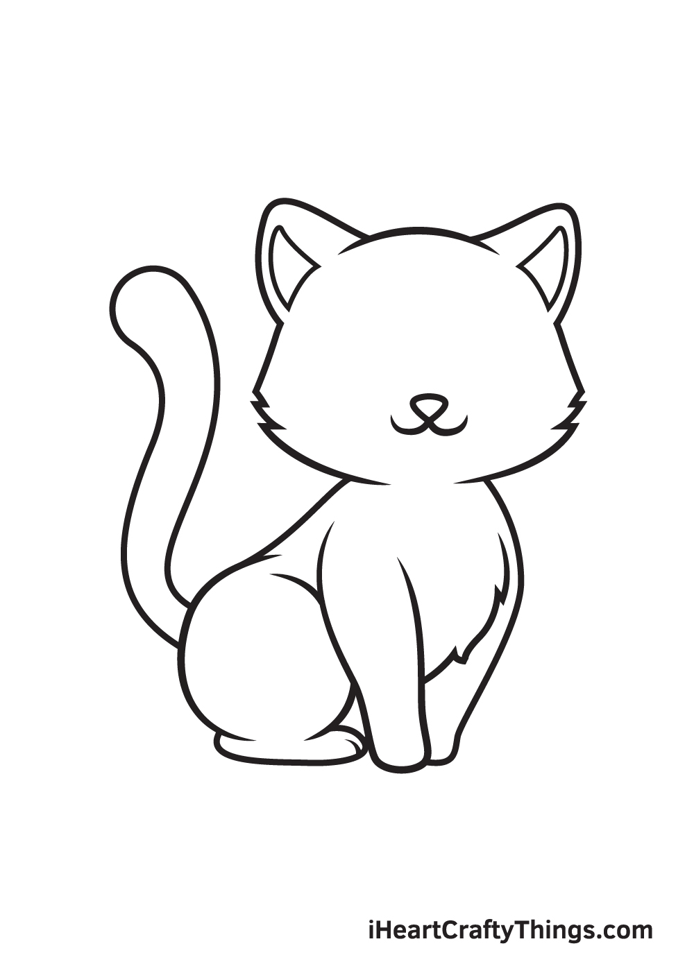 Drawing a kitten - Step 8