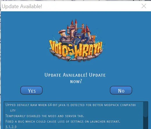where to click to access mod packs in wrath voids launcher - how to download and install Crazy Craft 3.0