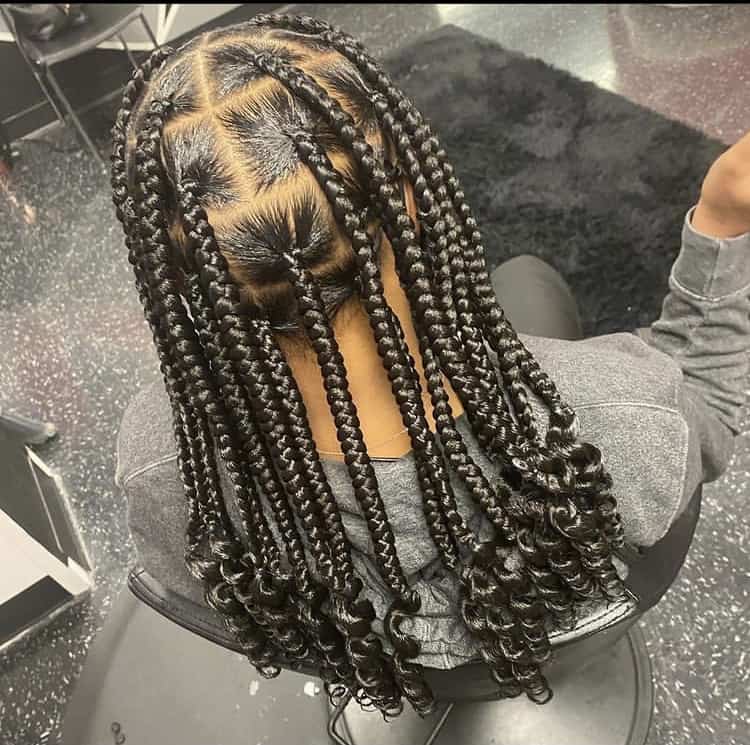 jumbo knotless passion braids