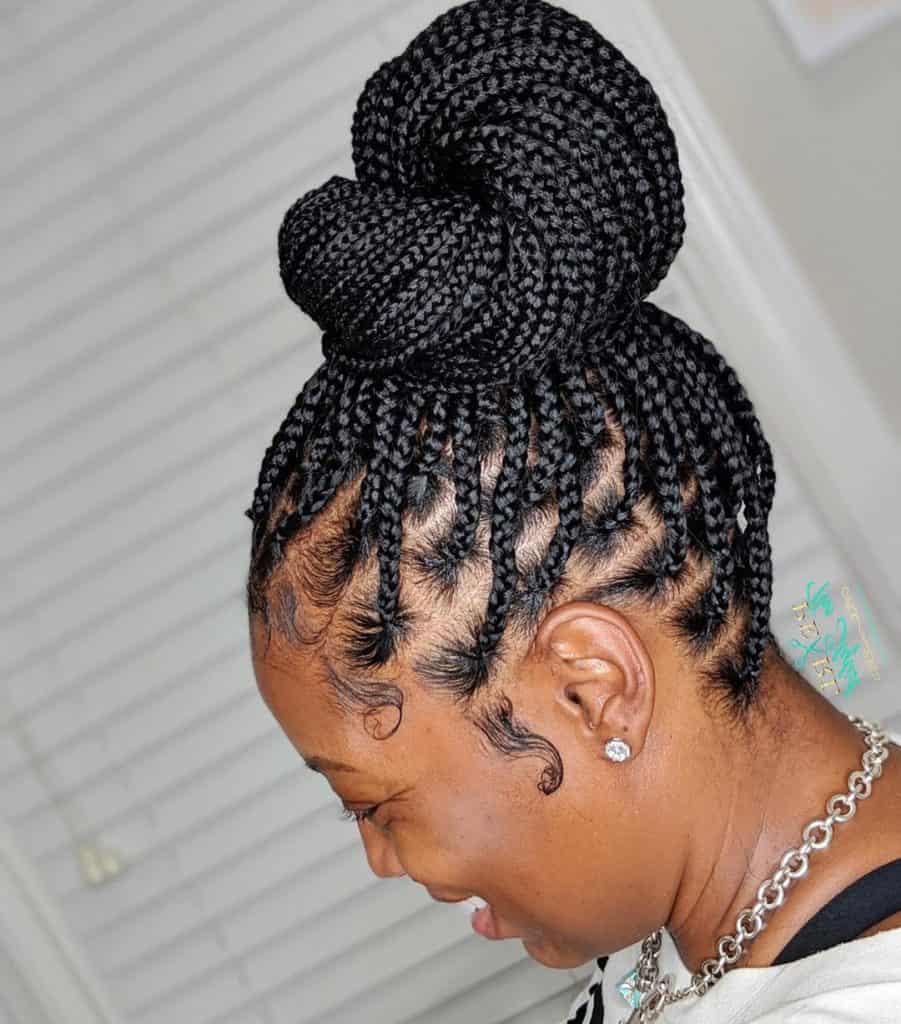 braided hairstyle without twists