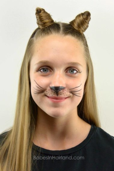 DIY Cat Ears With Your Own Hair from topqa.info #halloween #cat #costume #hair