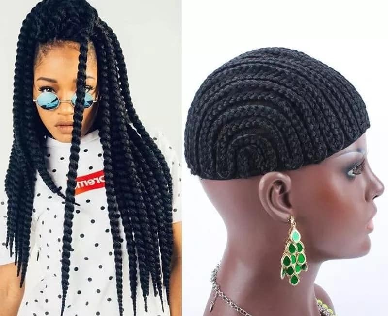 How can I make a braided wig cap