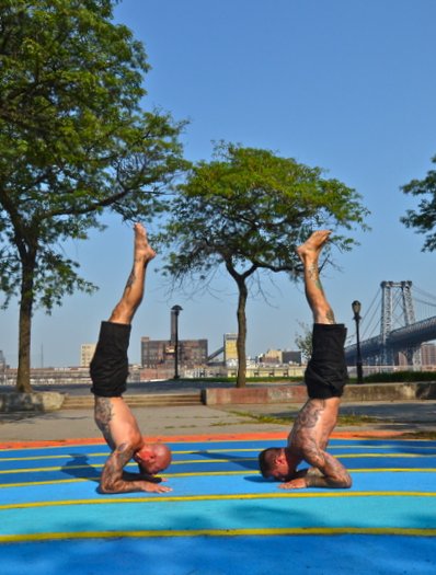 Al Kavadlo Danny Kavadlo Forearm Stand