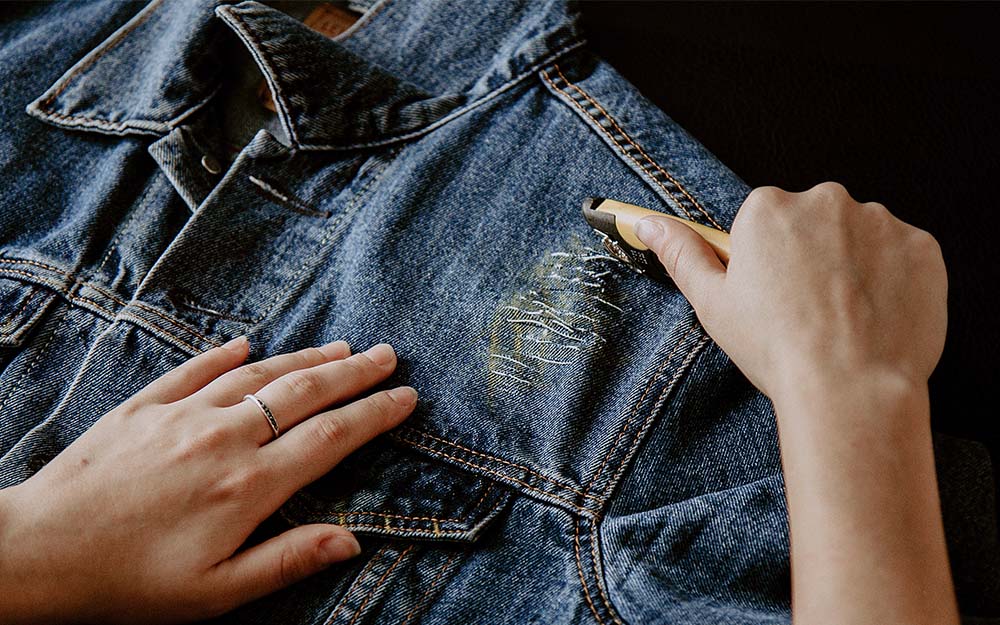 how to make denim jacket box cutter