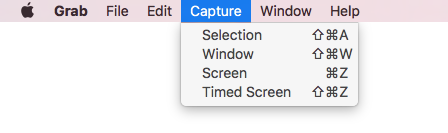 get menu capture option