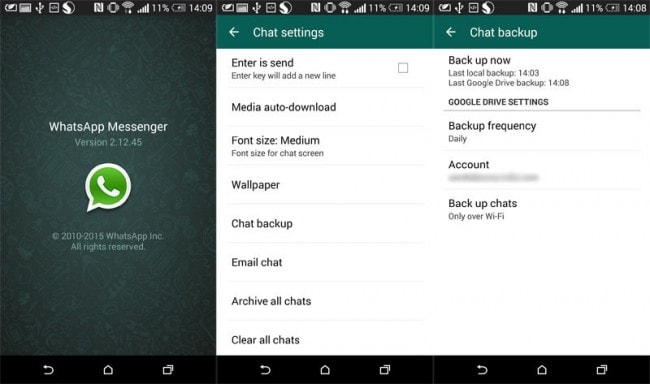 samsung whatsapp automatic backup app