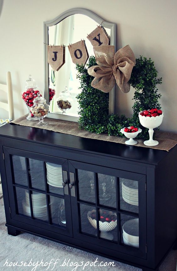 Simple & Festive entrance decoration mirror with small canvas wall mirror, table top…: