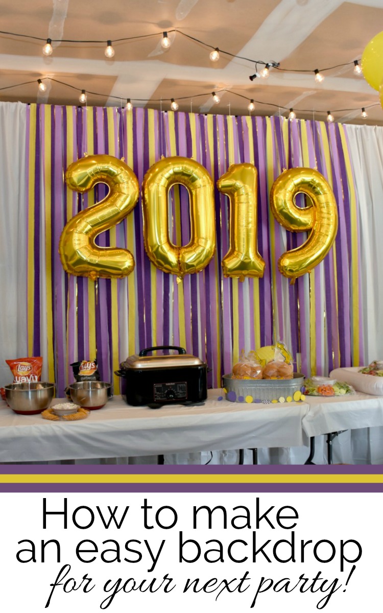 How to Make an Easy Backdrop Graduation Party Ideas | Garage Party #graduationparty #graduationdecor #graduationfood #partyideas #partydecor #awonderfulthought