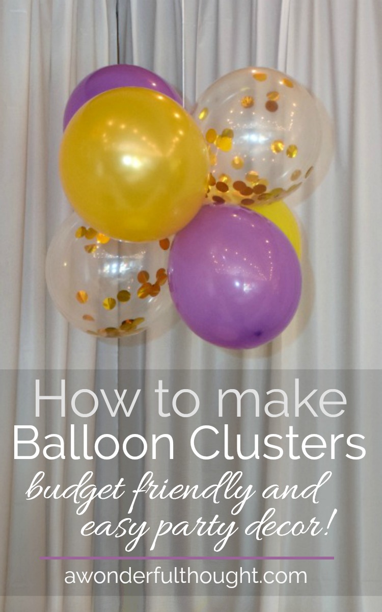 How to Make Balloon Clusters Graduation Party Ideas | Garage Party #graduationparty #graduationdecor #graduationfood #partyideas #partydecor #awonderfulthought
