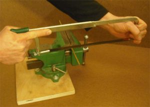 Cut plain sheet with non-straight row cutters