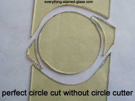 yellow glass circle